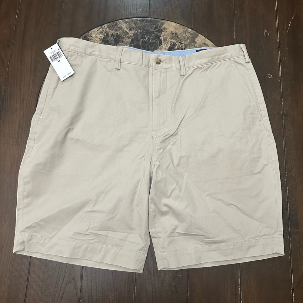 Polo by Ralph Lauren Beige Flat Front Shorts